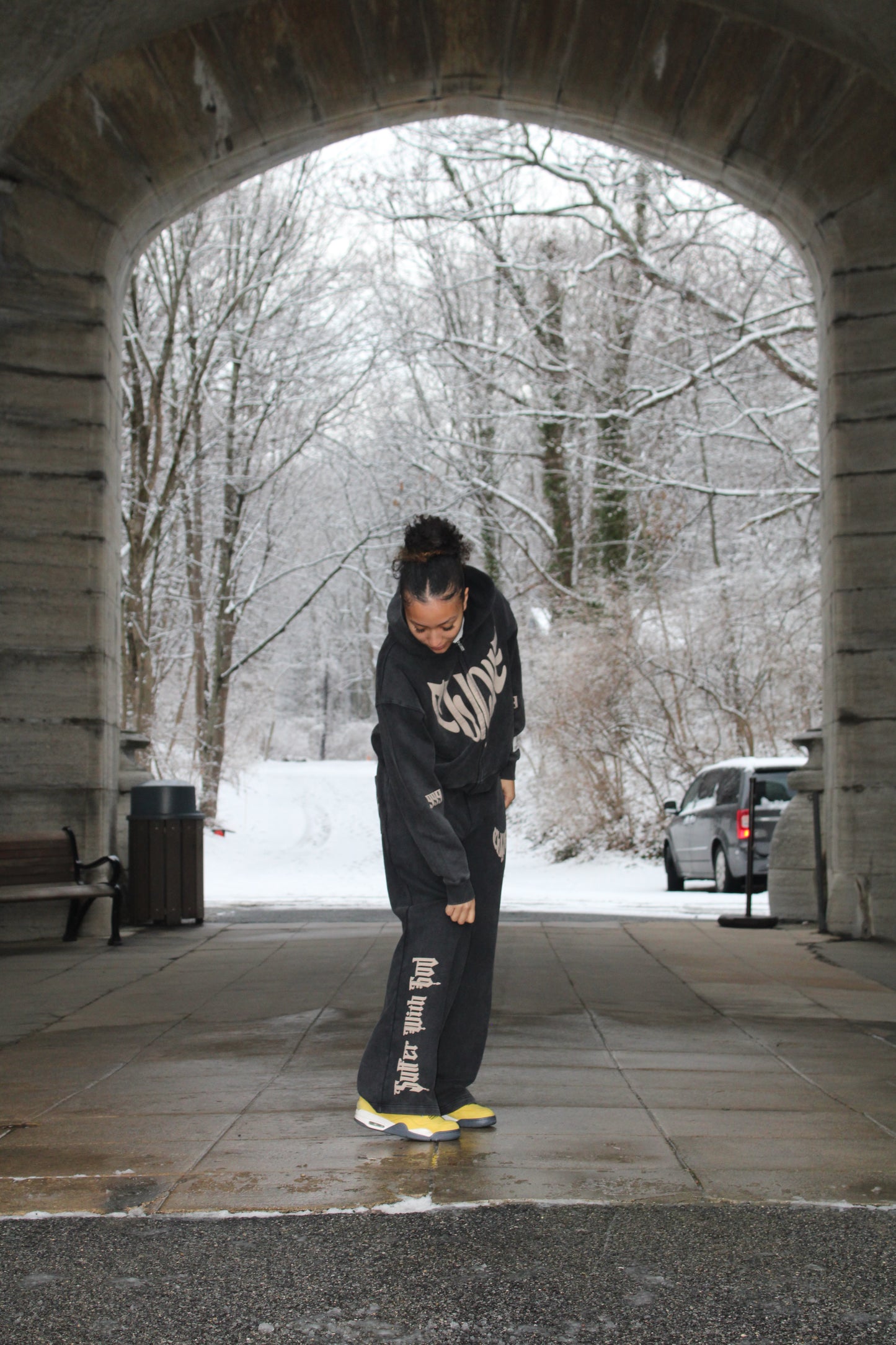 SUFFER WITH GOD SWEATPANTS